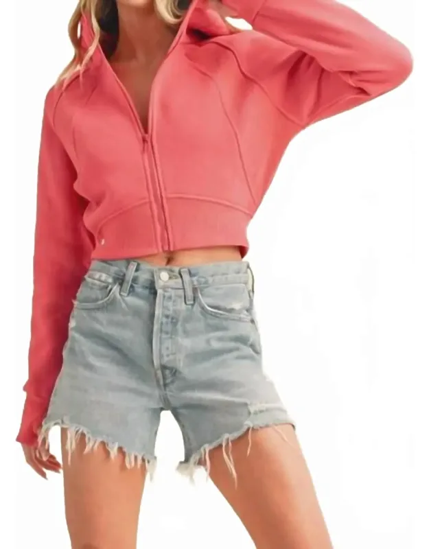 Cropped Hooded Jacket