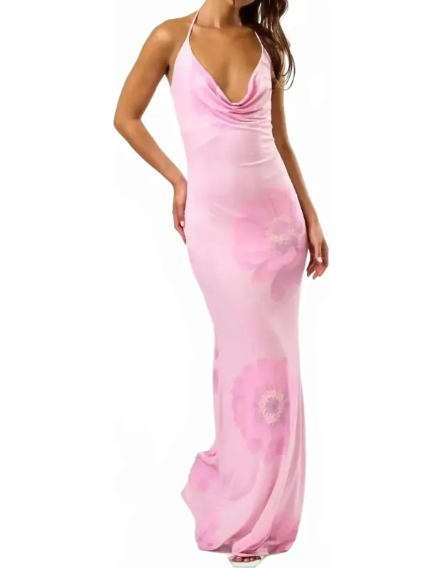 Floral Halter Dress