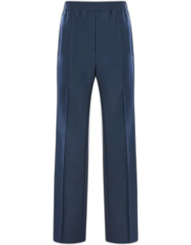 Gucci Navy Pants With High Waist And Elasticated Waist