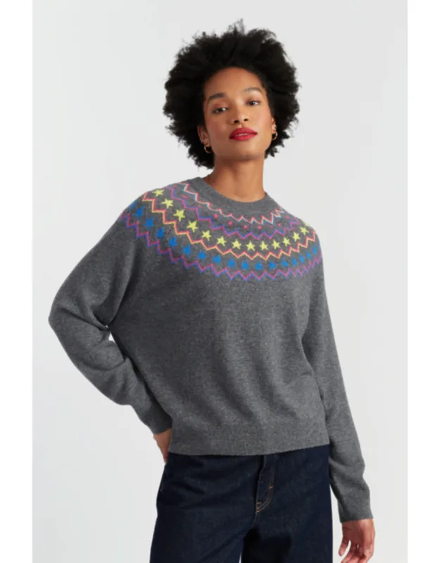 Wool-cashmere Star Yoke Sweater