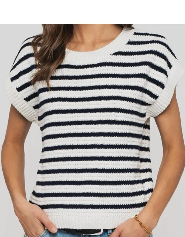 Textured Stripe Top