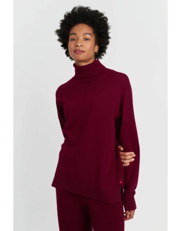 Wool-cashmere Relaxed Rollneck Sweater