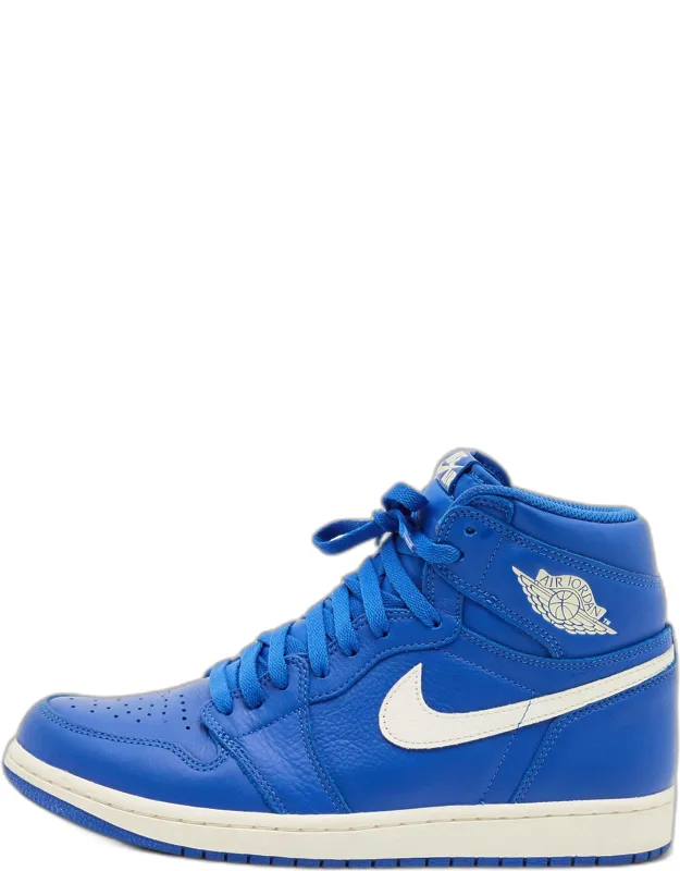 Leather Retro High Top Sneakers