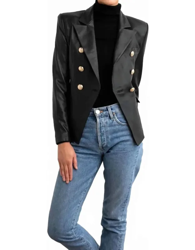 Leather Blazer