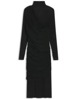 Mesh-panel Dress In A Slim Fit