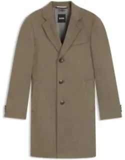 Wool-cashmere Coat In A Slim Fit