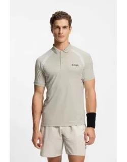 Quick-dry Slim-fit Polo Shirt With Four-way Stretch