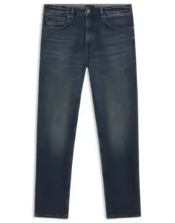 Boss Maine Blue Regular-fit Jeans In Comfort-stretch Denim - Authentic Classic