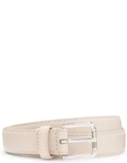 Pin-buckle Belt In Italian Leather