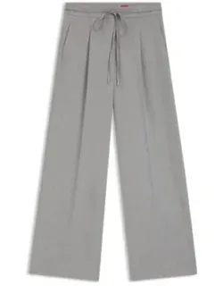 Regular-fit Trousers With Wide Leg