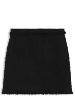 Mini Skirt In Velvet Tweed