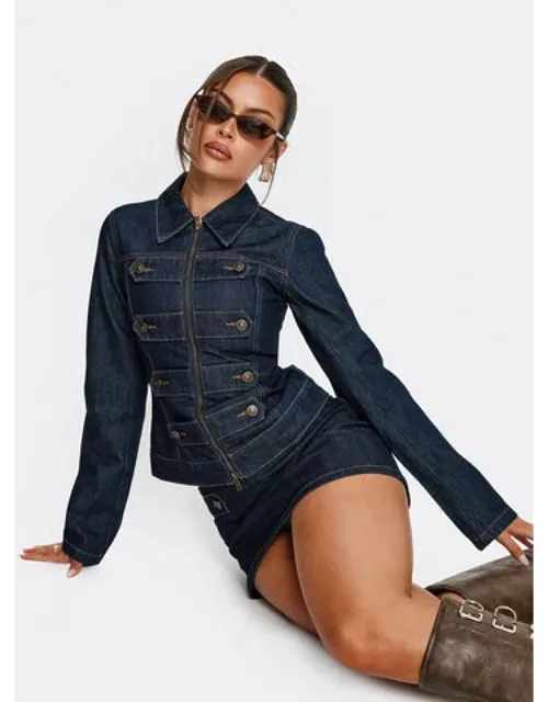 Cristen Cadet Denim Mini Skirt