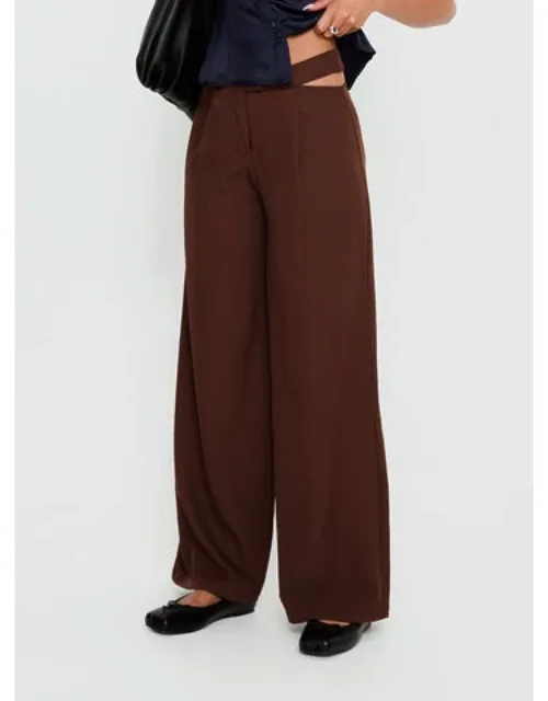 Cut Out Straight Leg Pants