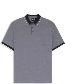 Oxford Cotton-piqué Polo Shirt With Logo Detail