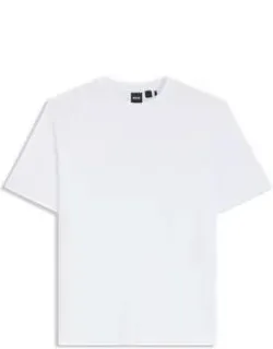 Cotton-blend T-shirt With Bubble-jacquard Structure