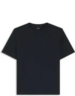 Cotton-blend T-shirt With Bubble-jacquard Structure