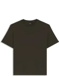 Cotton-blend T-shirt With Bubble-jacquard Structure