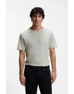 Slub-cotton T-shirt With Logo Detail