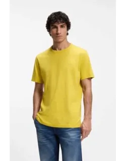Slub-cotton T-shirt With Logo Detail