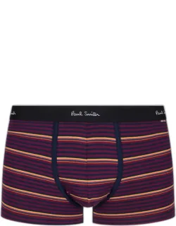 Navy And Red Stripe Boxer Briefs