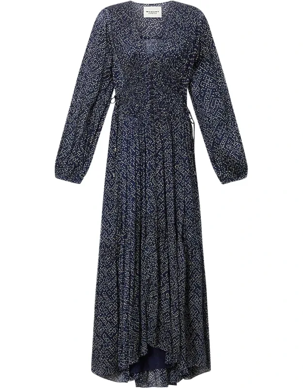 Polka-dot Midi Dress