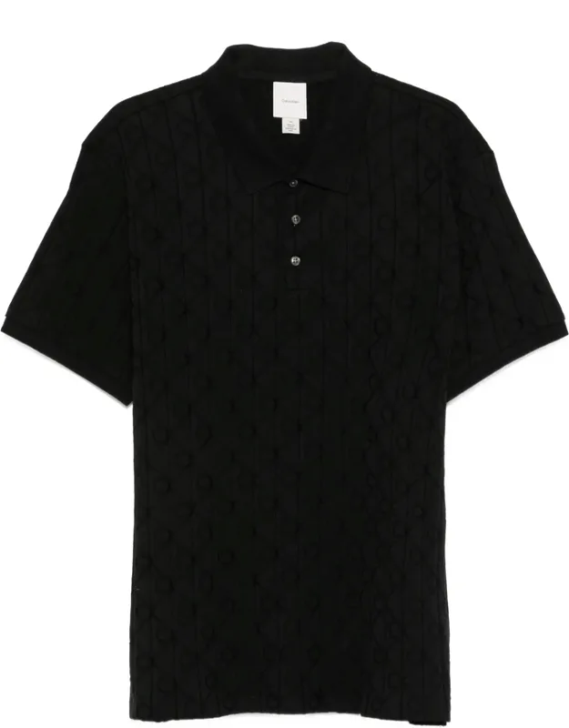 Logo-jacquard Polo Shirt