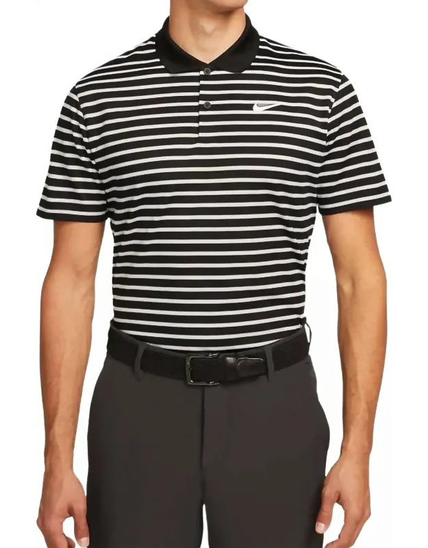 Striped Golf Polo Shirt