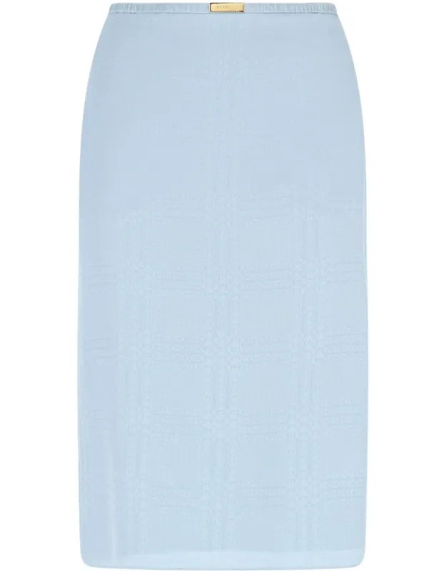 Silk Midi Skirt