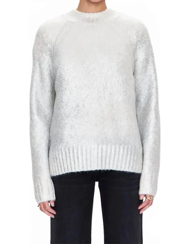 Ilana Mock Neck Raglan Sleeve Pullover Sweater