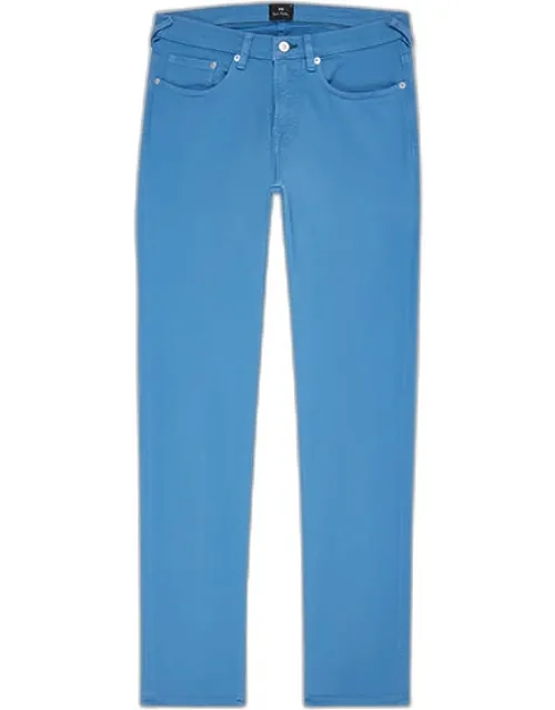 Tapered-fit Garment-dyed Organic Cotton-stretch Jeans