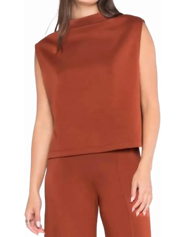 Scuba Cowl Neck Top