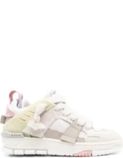 Area Patchwork Paneled Sneakers
