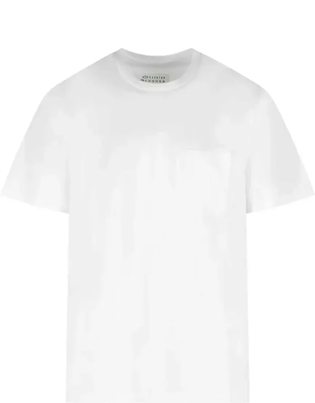 T-shirt With Ribbed Crew Neck And Chest Patch Pocket
