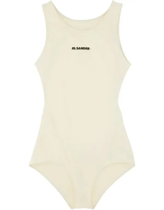 One Piece Swimsuit With Logo