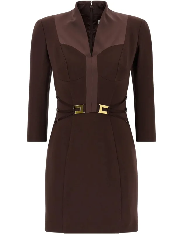 Logo Dress With Elastic Bands