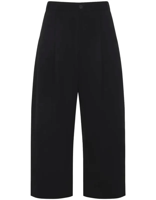 High-waist Cotton Twill Pants