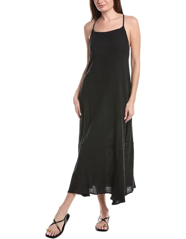 Linen-blend Maxi Dress