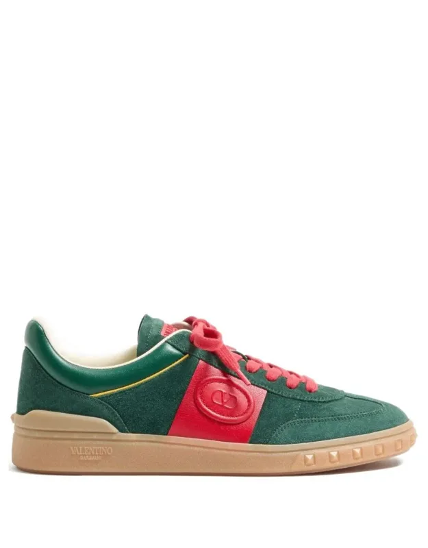Upvillage Split And Nappa Leather Sneakers