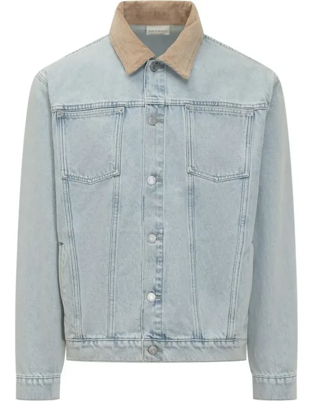 Denim Jacket With Contrast Collar