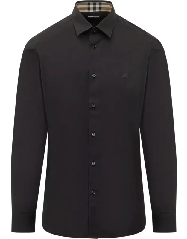 Classic Shirt With Check Detail Inside