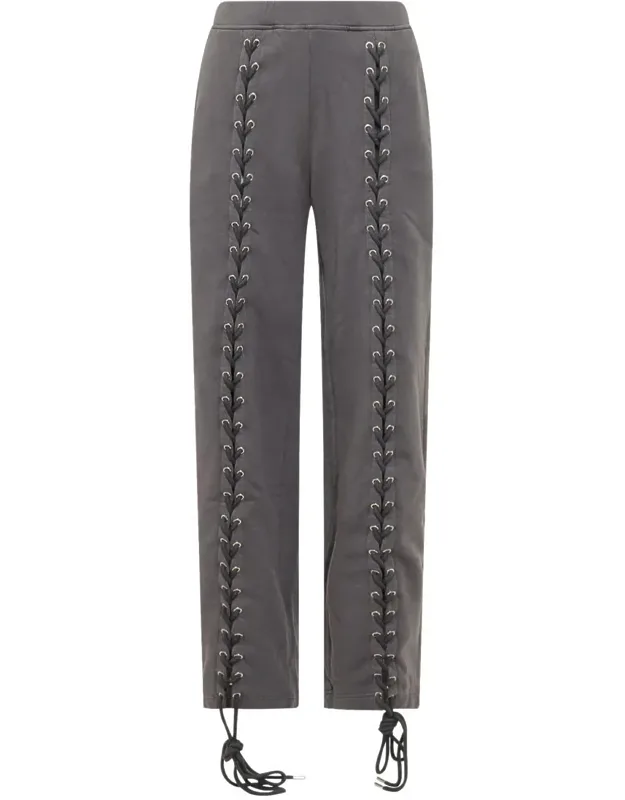Jogger Pants With Front Laces