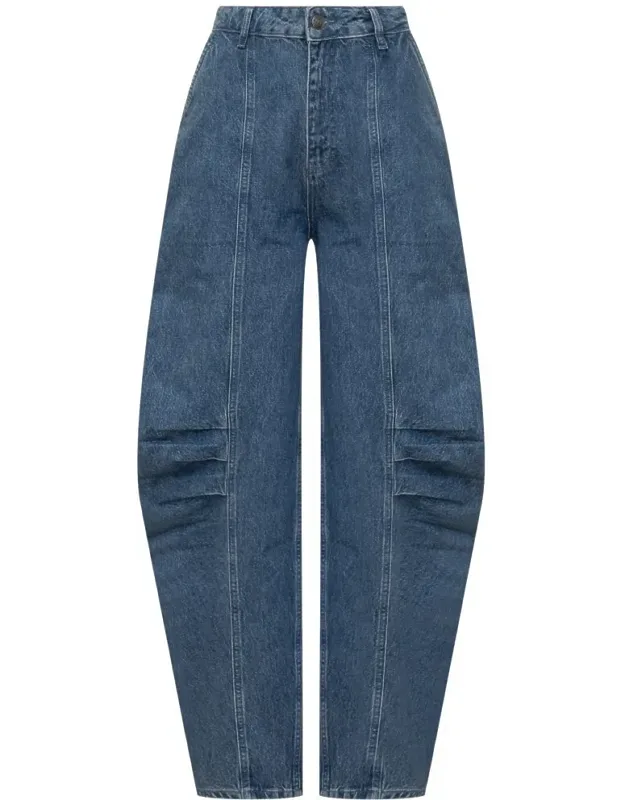 Denim Cargo Pants