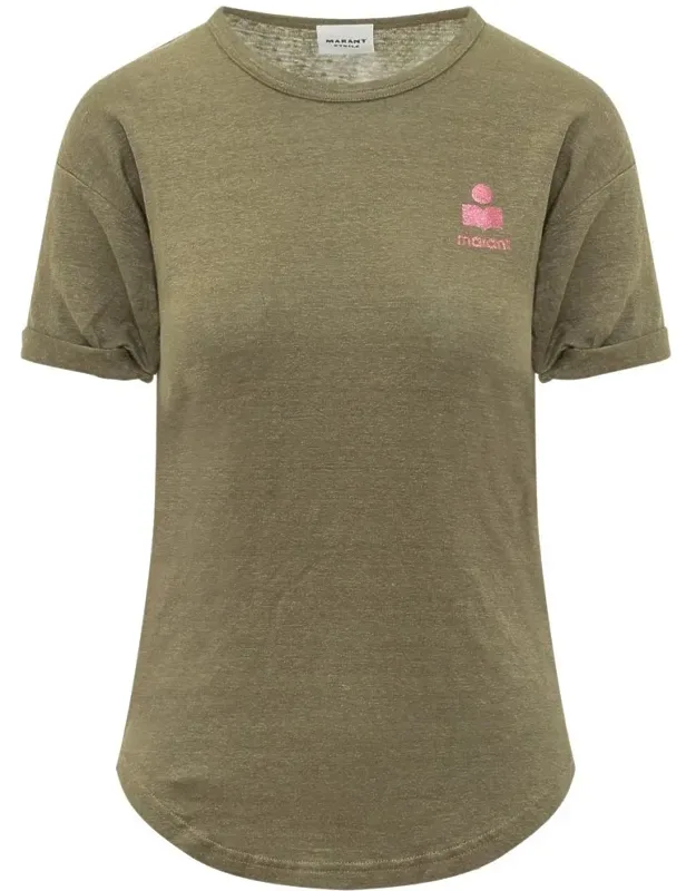 T-shirt With Embroidered Logo