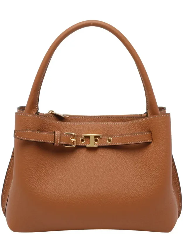 Handbag With Interlocking Closure And 2 Compartments