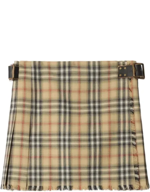Wool Mini Skirt