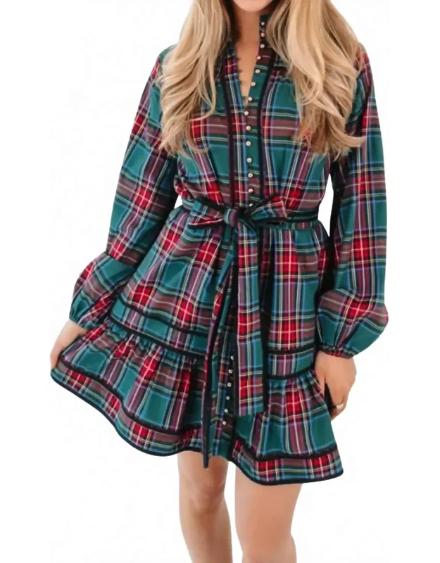 Zanna Long Sleeve Tie Dress