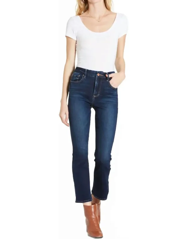 Jeanne Super High Rise Crop Flare Jeans