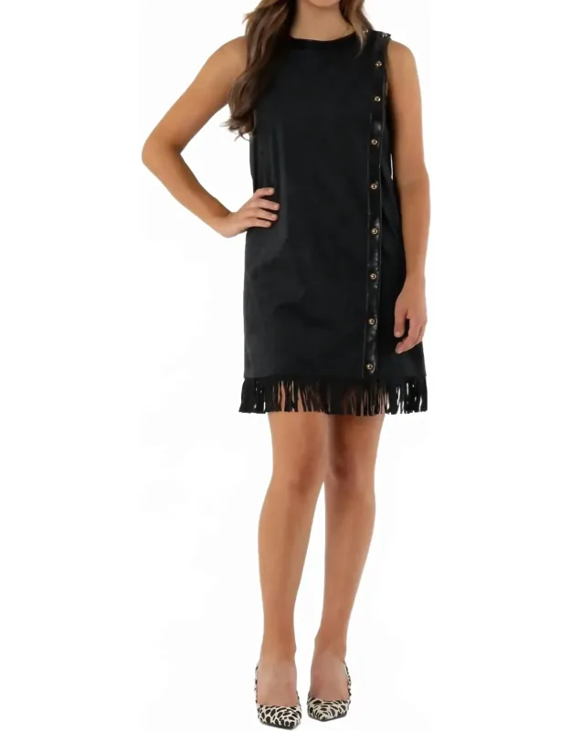 Suede Mini Dress