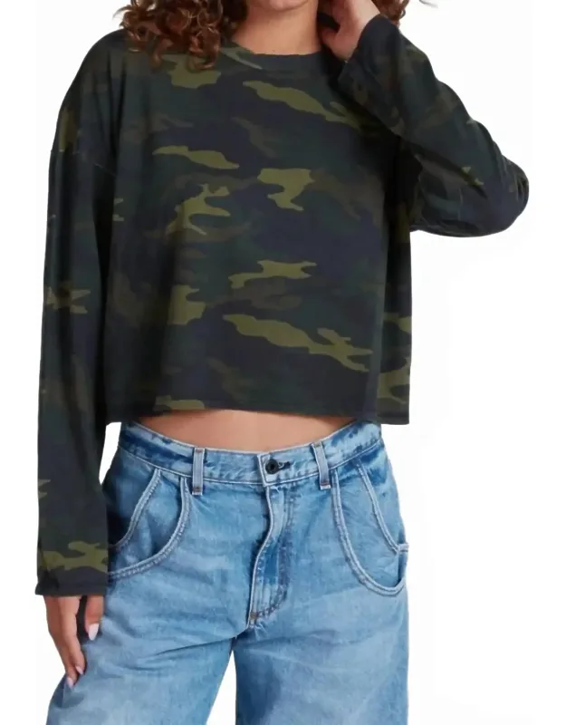 Cropped Long Sleeve Tee