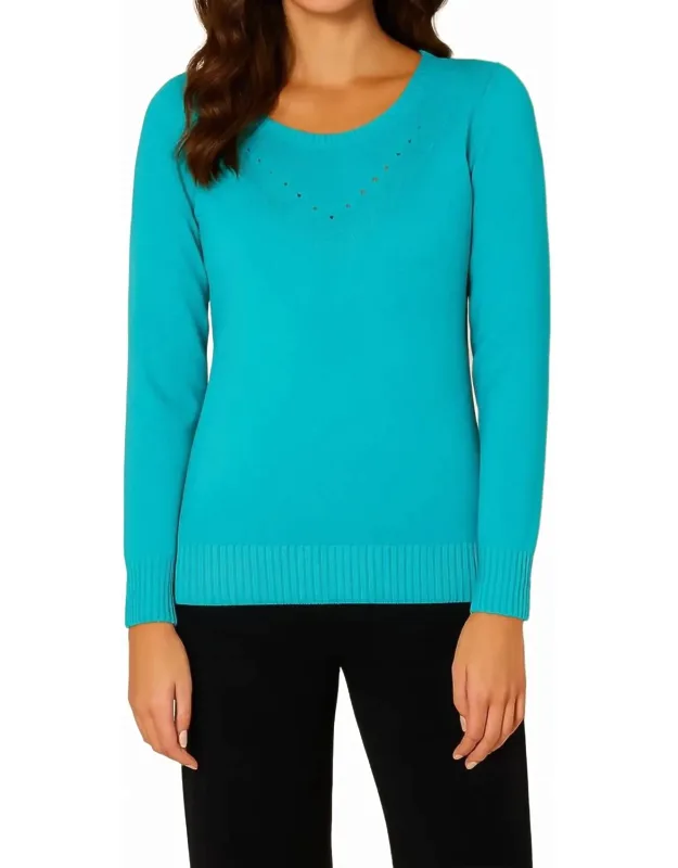 Braided V-neck Top